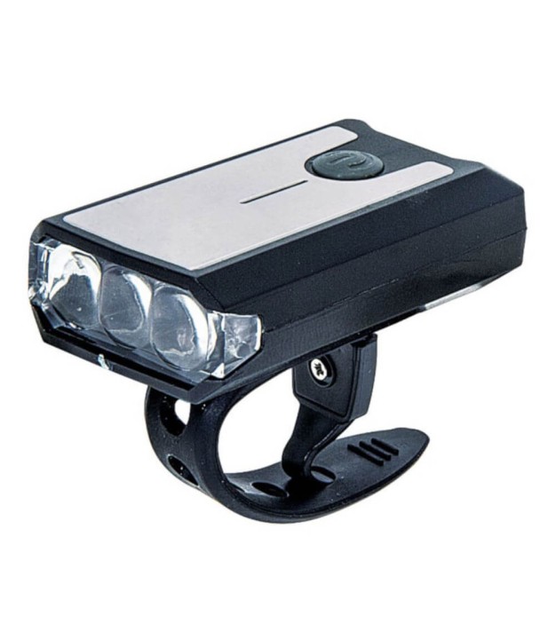 BRN Bernardi Front Light Rocket 3 Led Aluminium Usb, Black