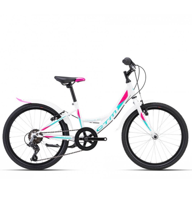 CTM Maggie 2.0 Kids Bike 20'', White Pearl Turquoise