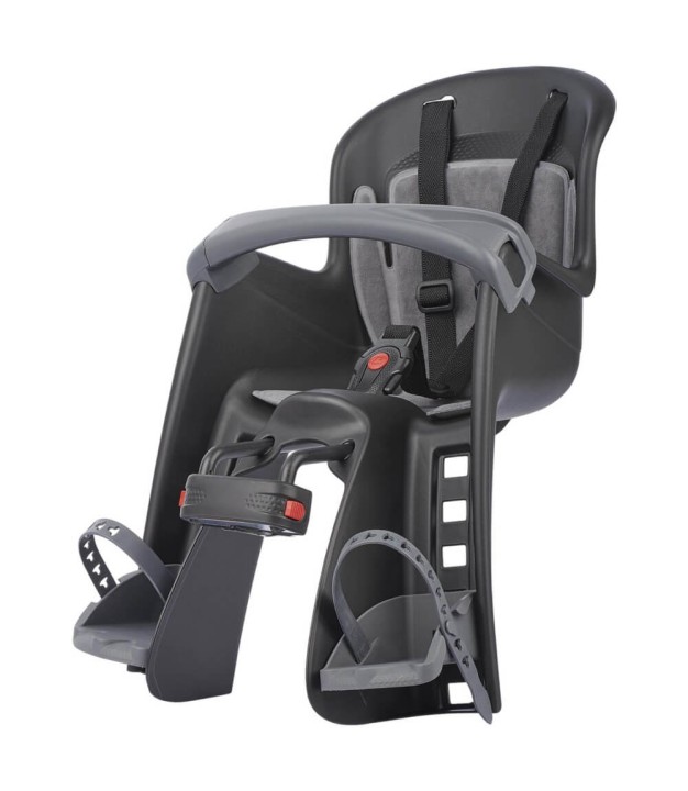Polisport Bilby Junior, Front Head Tube Bicycle Seat, Black/Grey