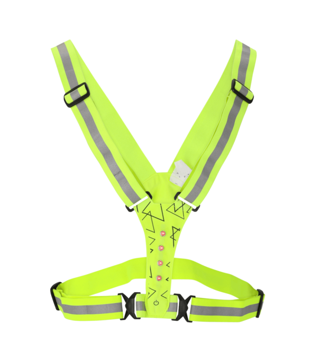 Endurance Elasticated Exercise Belt With LED (Salzmann), Yellow